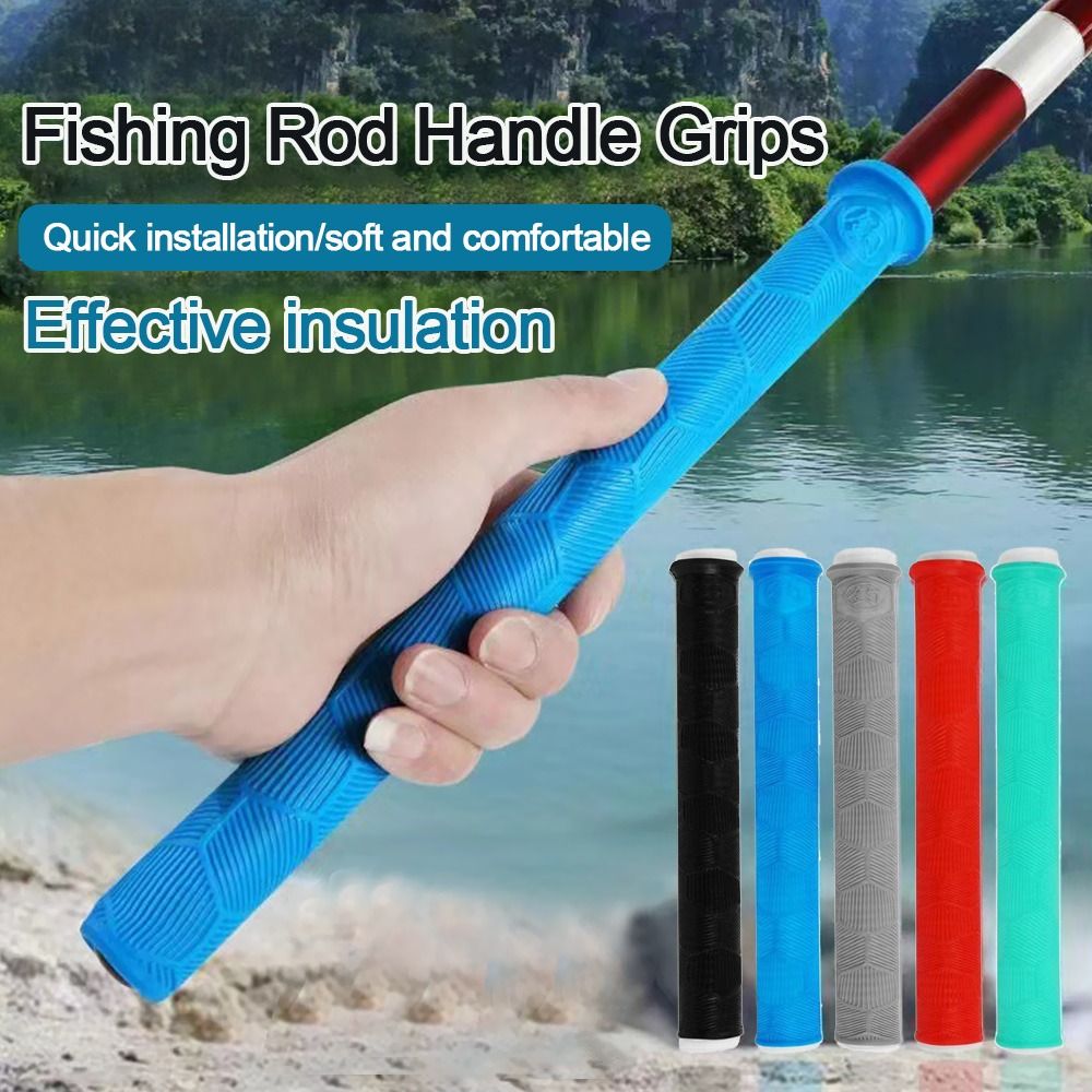 シリコーン釣竿ハンドルラップノンスリップユニバーサル滑り止め - Fishing Rod Case のレビューと価格